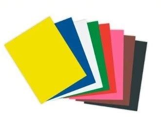 Universal Papelaria Papel Cartolina Dupla Face Color Set 48x66 Cores 1 UN