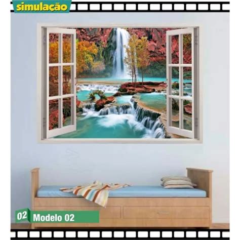 Adesivo De Parede Para Sala Cachoeira E Montanhas Aguas Shopee Brasil