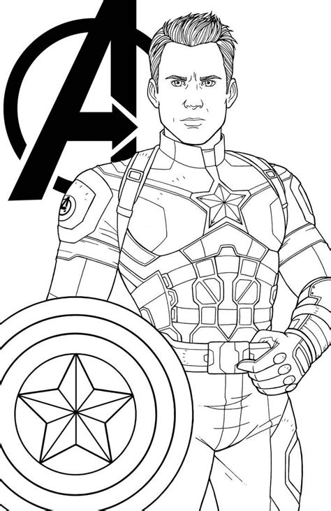 Dibujos Para Colorear Super Heroes Capitan America Dibujos De Colorear