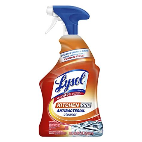 Lysol Pro Kitchen Spray Cleaner And Degreaser Antibacterial All