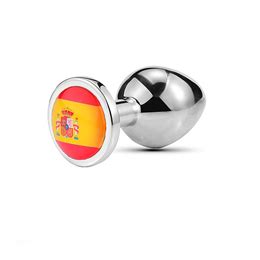 Plug Anal P Prata Bandeiras das Seleções SI Cores Exclusiva