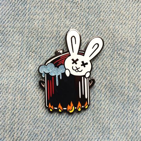 Bunny Boiler Enamel Pin inspired by Fatal Attaction - Etsy