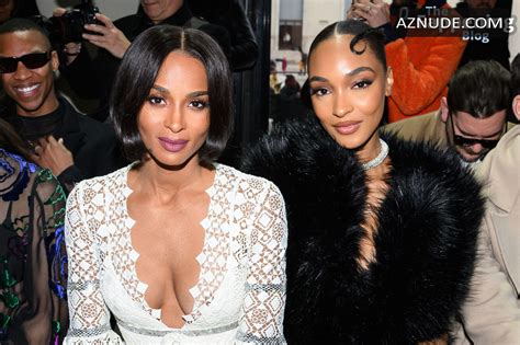 Ciara Sexy Flashes Her Hot Areolas At The Elie Saab Fashion Show In Paris AZNude