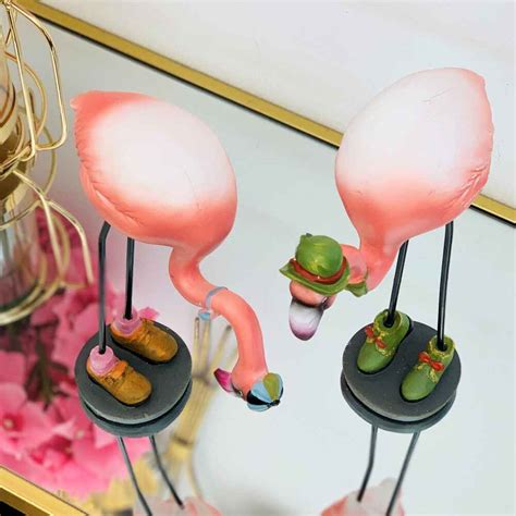 Resin Flamingos Pair FLAMINGO