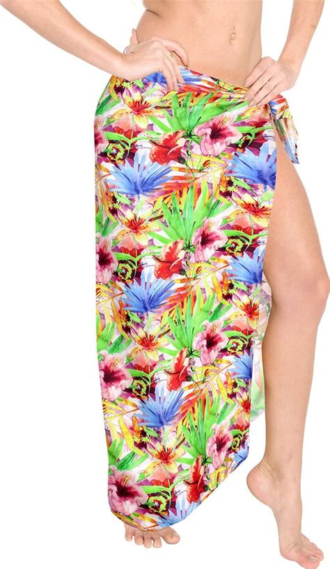 HAPPY BAY Women Sarong Long Cover Ups Swimsuit Beach Pareo Bikini Wrap Swim Skirt Beachwear