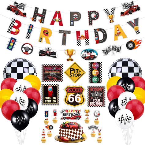 Buy Race Car Birthday Party Decorations Racing Birthday Banner