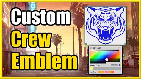 How To Get Custom Crew Emblem In Gta Online Using Rockstar Social