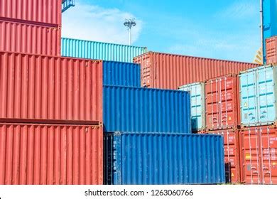 Sea Container Lading Shipping Loading Cargo เวกเตอรสตอก ปลอดคา