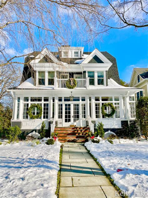 Beautiful Houses in the Snow