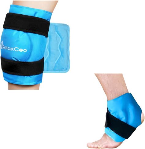 Amazon Relaxcoo Xxl Knee Ankle Ice Pack Wrap Around Entire Knee