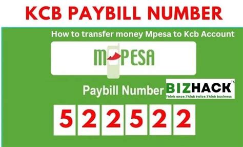 Kcb Paybill Number How To Transfer Money From Mpesa To Kcb Account