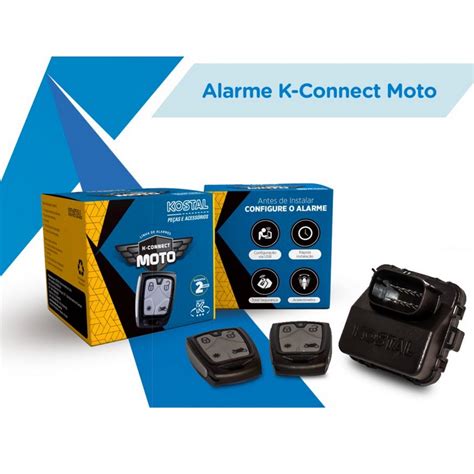 Alarme kostal linha k connect moto função presença c 2 controles