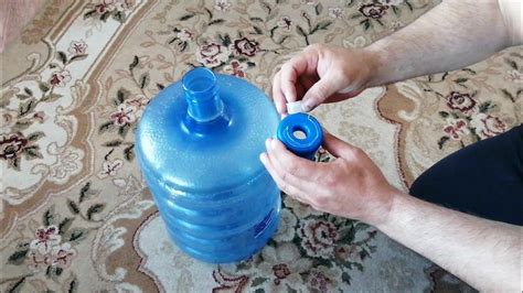 как открыть бутыль с артезианской водой - YouTube