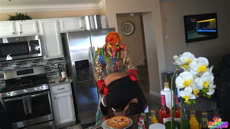 Cheating BBW Neighbor Creampied By Clown