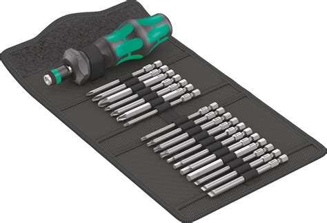 WERA 05057482001 Bit Satz Kraftform Kompakt Turbo 1 19 Teilig