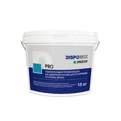 Unleak Pro,10 кг, Dispomix, Гидроизоляция цементная проникающая для ...