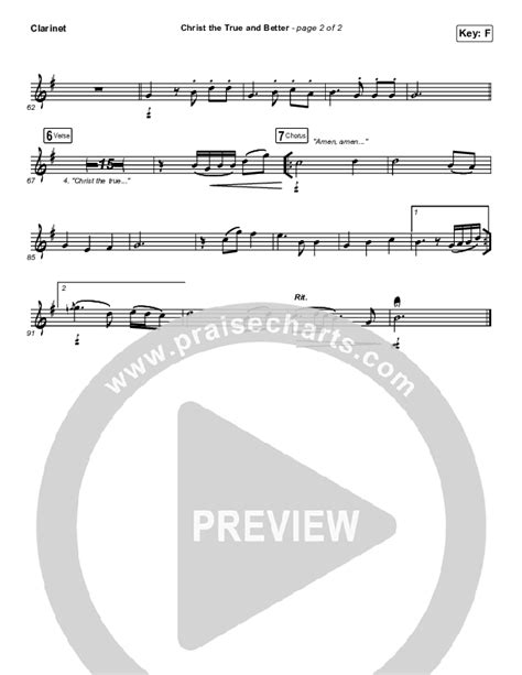 Christ The True And Better Clarinet Sheet Music PDF Keith Kristyn