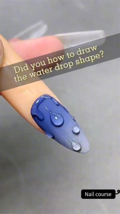 How To Drawing Water Drop Nail Art | Pop art nails, Nail art, Nail designs