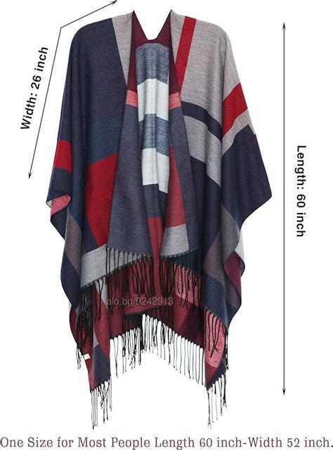 Елегантно Дамско пончо, 152/132 см XS S M L XL XXL Друго облекло Дамско ...