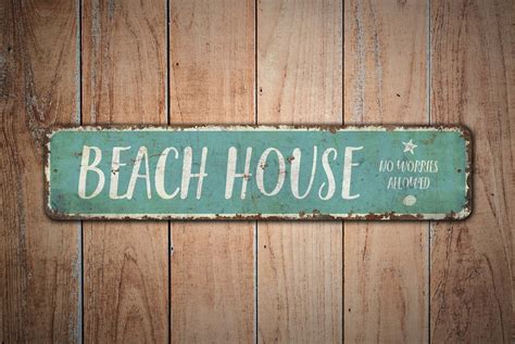 Beach House Beach House Sign Beach House Decor No - Etsy