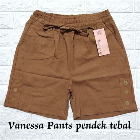 Jual Hot Pants Celana Pendek Wanita Vanessa Pants Stretch Tebal Simple Me Shopee Indonesia