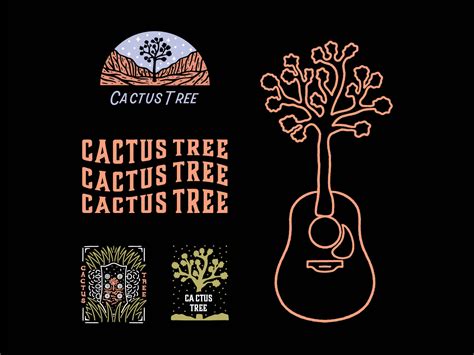 Cactus Tree Merch by Sandra Zduneck on Dribbble