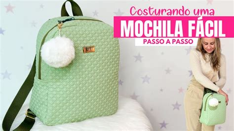 Costurando uma MOCHILA FÁCIL Linda e super Fácil Passo a Passo