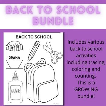 Back To School GROWING Bundle By Mrs DiMicco TPT