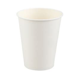 Earth Essentials PE Coated Hot Cup Single Wall White Southern Hospitality