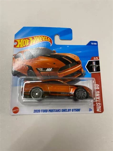 HOT WHEELS 2025 2020 Ford Mustang Shelby GT500 Orange UK Short Card Sealed 5 00 PicClick UK
