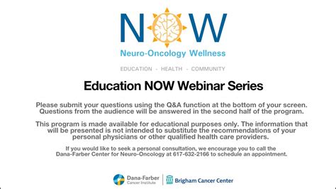 Now Program Educational Webinars Idh Mutant Gliomas Youtube