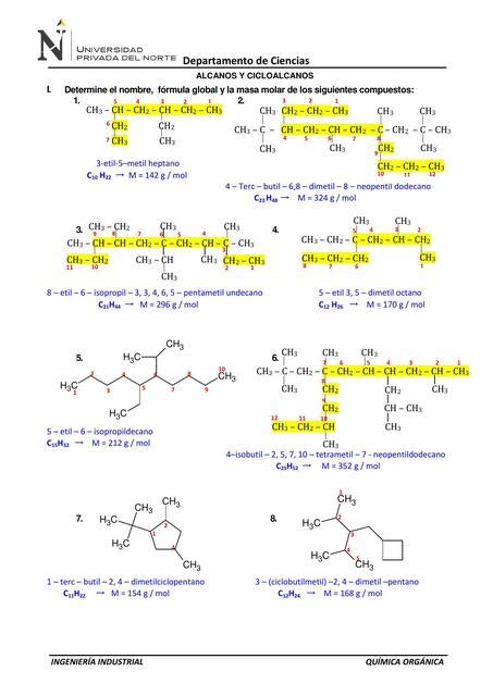 Alcanos Y Cicloalcanos Kasey De La Cruz Udocz
