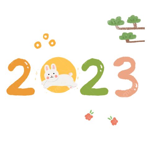 Korean Rabbit New Year 2023 Illustration Rabbit New Year Korean Png