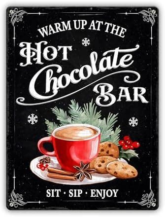 Amazon Cairuo Metal Tin Sign Hot Chocolate Hot Cocoa Metal Sign