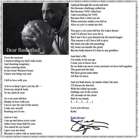 Dear Basketball Poem Printable