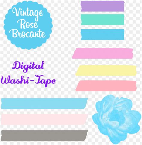 Free Digital Washi Tape Digital Washi Pastel Washi Tape Png