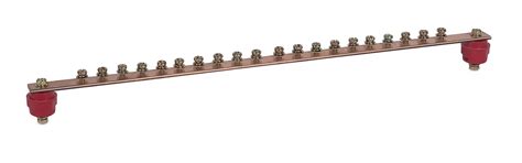 Cabeus CGB-IN-1U-20-19 Медная шина заземления с изоляторами, 20 точек ...