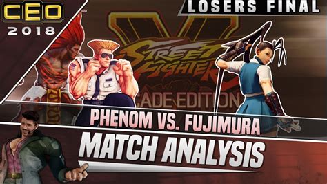 SFV AE Match Analysis CEO 2018 Top 8 LOSERS FINAL Phenom Vs