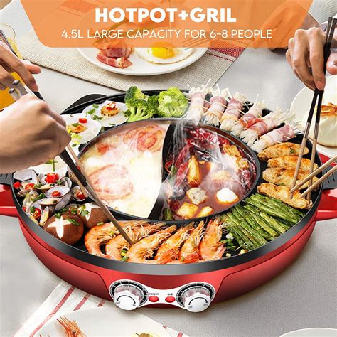Lot Detail 2 In 1 Electric Smokeless Grill And Hot Pot