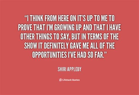 Shiri Appleby Quotes. QuotesGram