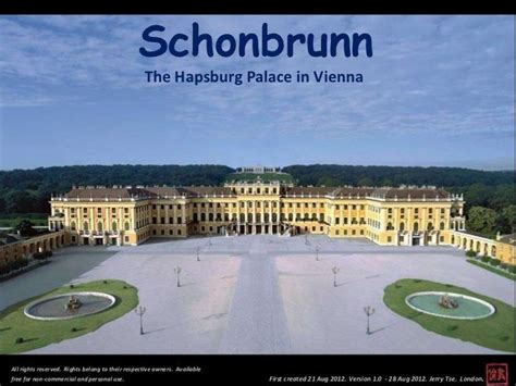 Schonbrunn The Hapsburg Palace In Viennaall Rights Reserved Rights Be