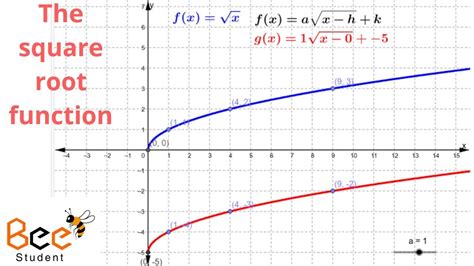 The Square Root Function The Domain Of A Function Radicals And Square Root Interval Notation