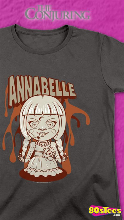 This Womens Shirt Features An Animated Image Of Annabelle The Doll