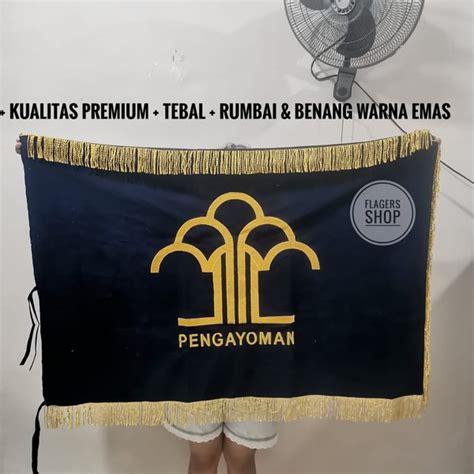 Jual BENDERA PATAKA PENGAYOMAN 90x135 CM FULL BORDIR Di Lapak Flagers