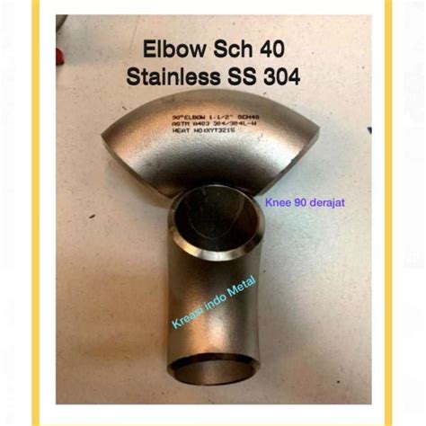 Promo Elbow Sch Ss Inch Knee Keni Stainless Sus Dn