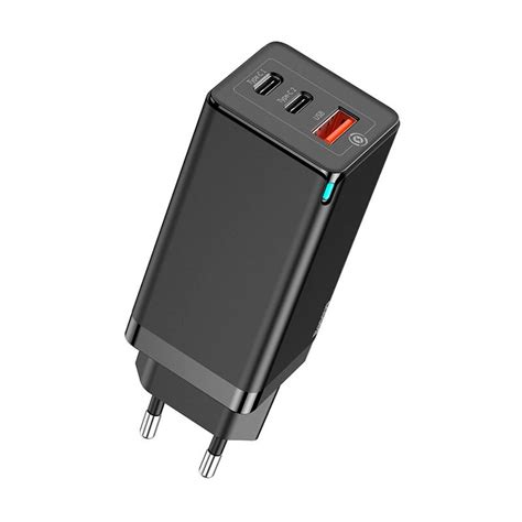 Baseus GaN Mini Quick Travel Charger C C A 65W EU Black CCGAN B01