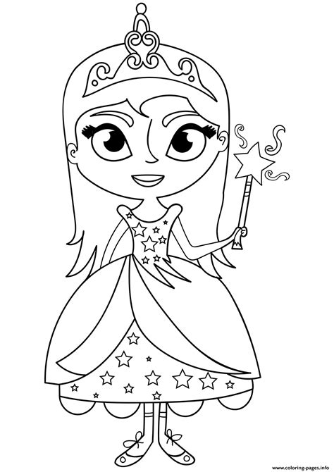 Fairy Princess 2 Coloring page Printable