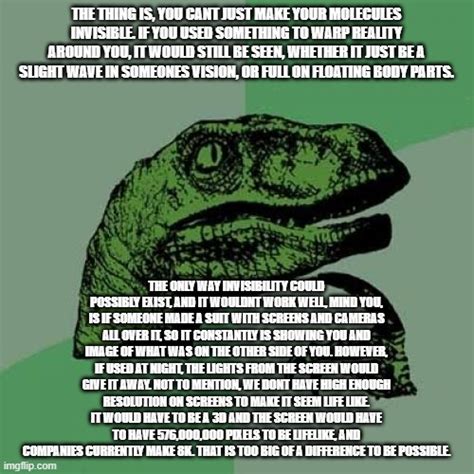 Philosoraptor Meme Imgflip