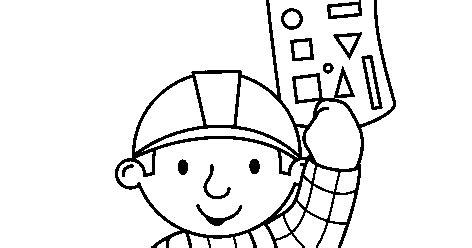 Bob Cruz Para Pintar - Gráficos ponto cruz Drica: Bob o construtor para colorir