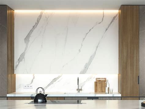 Porcelain Stoneware Wall Tiles Kitchen Worktop Xtone Aria White By